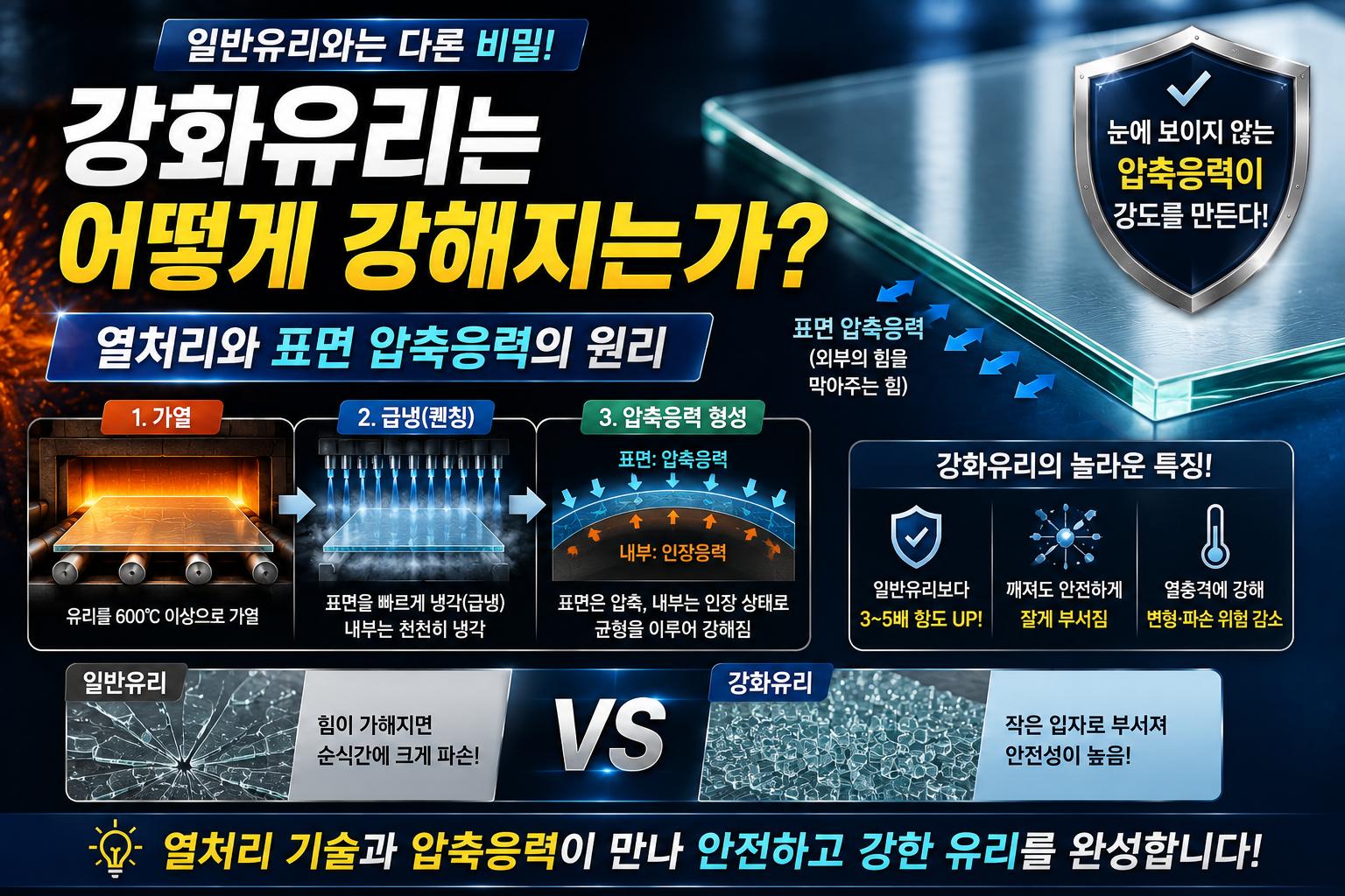 강화유리는 어떻게 강해지는가