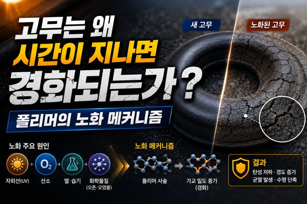 고무는 왜 시간이 지나면 경화되는가