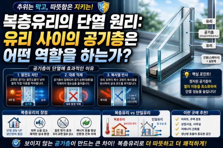 복층유리의 단열 원리
