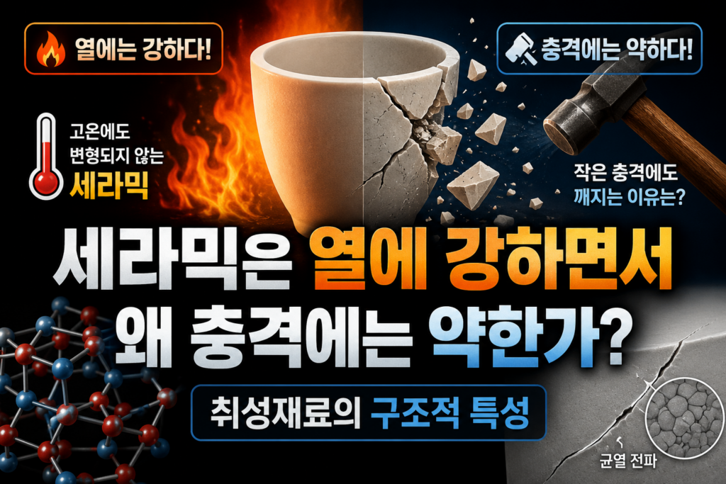세라믹은 열에 강하면서 왜 충격에는 약한가