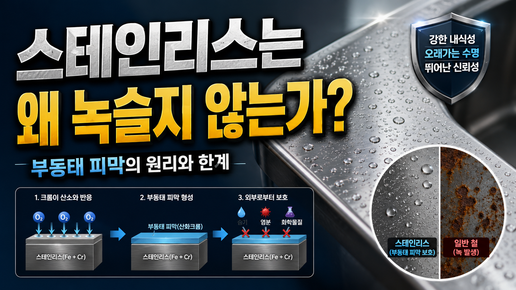 스테인리스는 왜 녹슬지 않는가