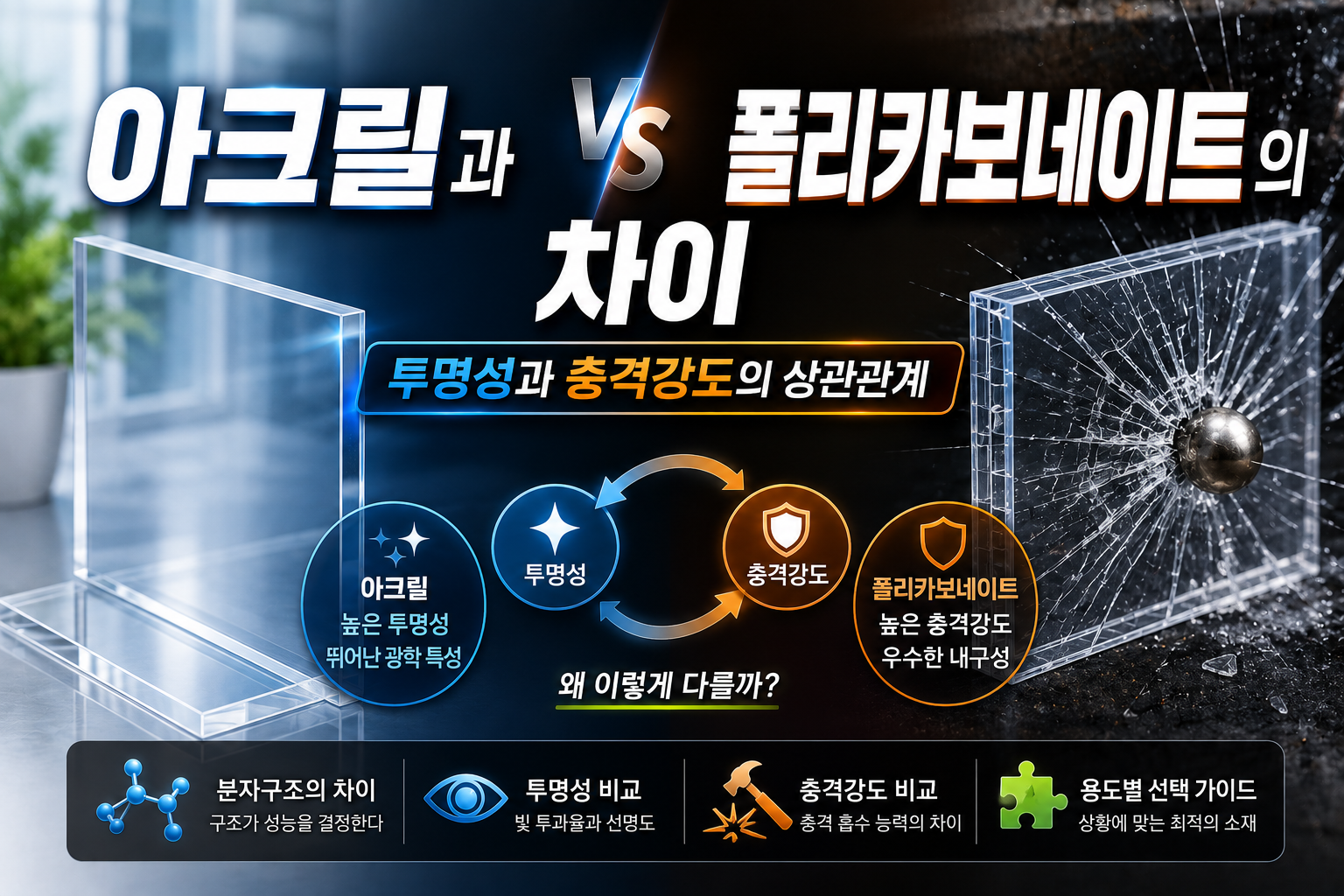 아크릴과 폴리카보네이트의 차이