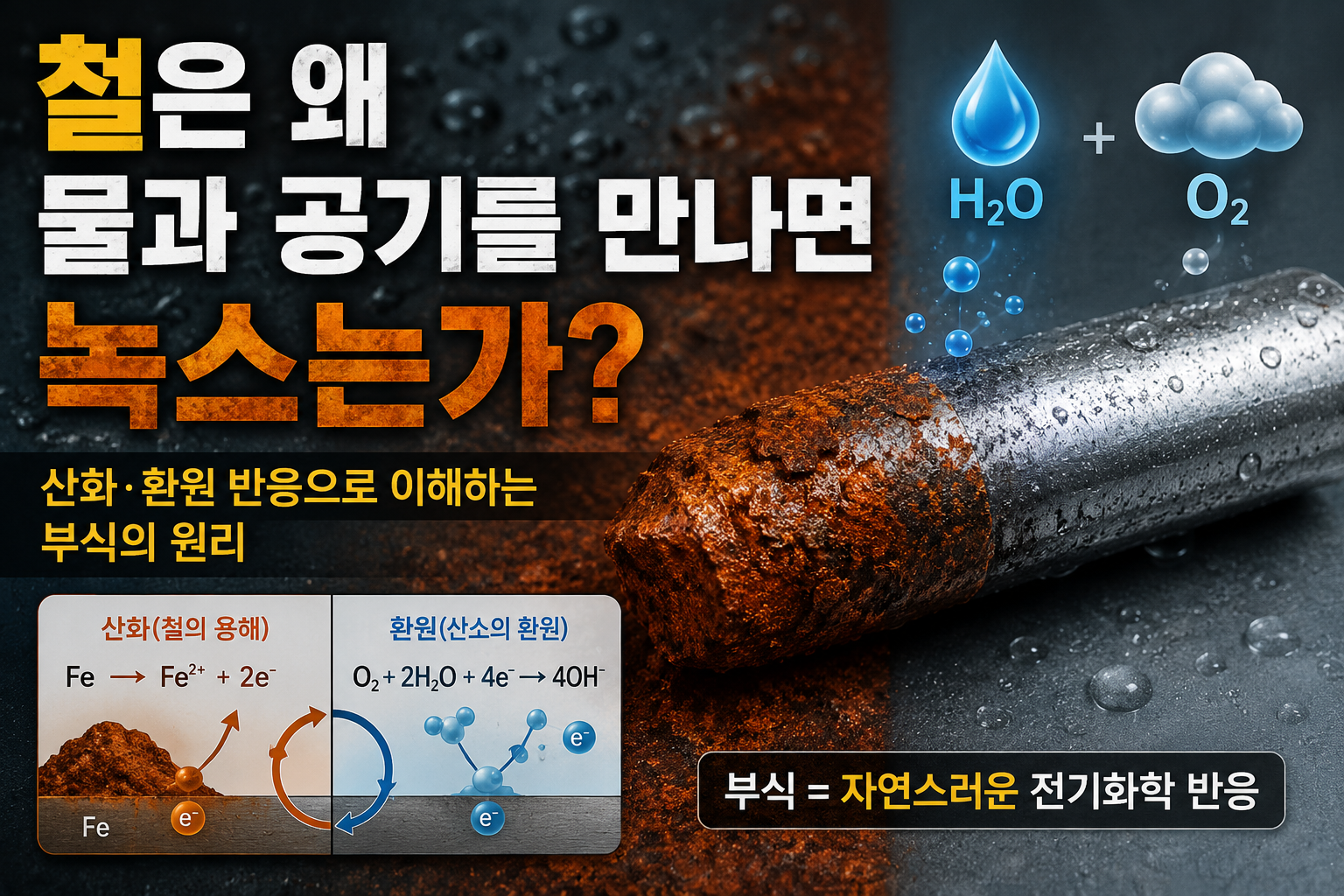철은 왜 물과 공기를 만나면 녹스는가