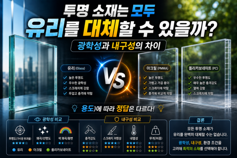 투명 소재는 모두 유리를 대체할 수 있을까