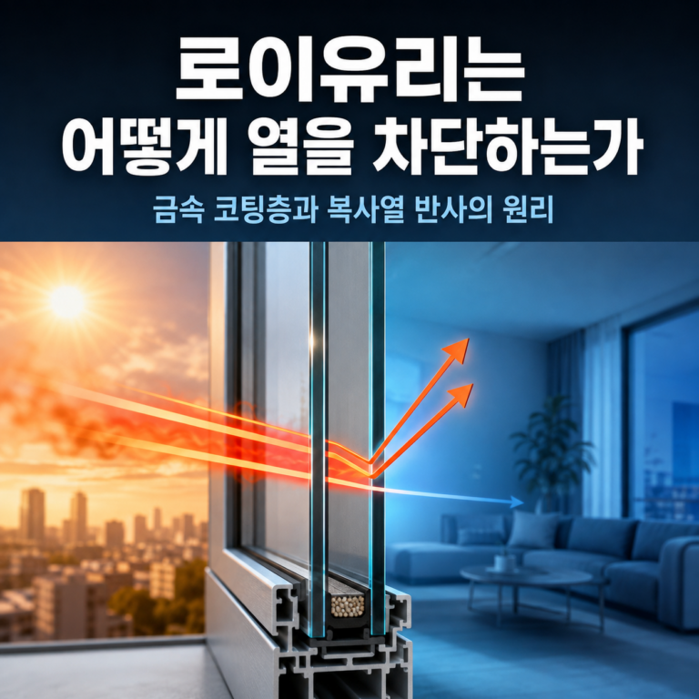 로이유리는 어떻게 열을 차단하는가