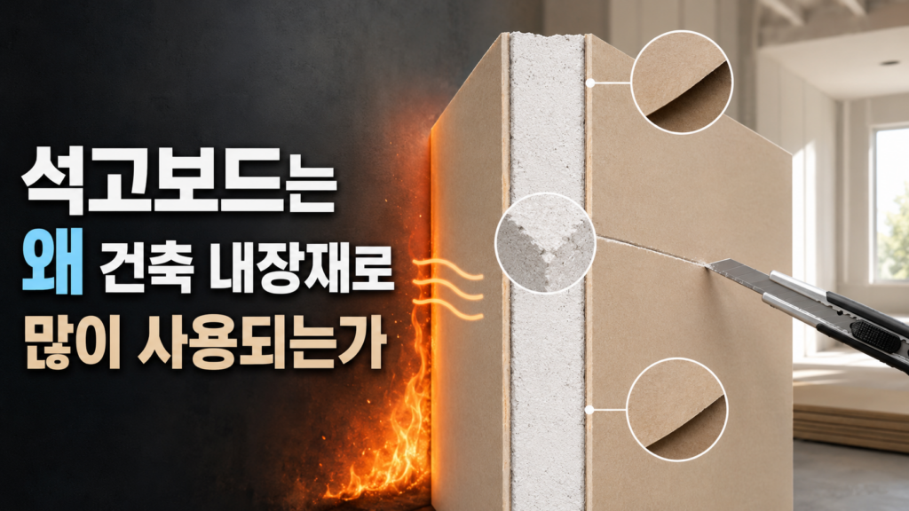 석고보드는 왜 건축 내장재로 많이 사용되는가