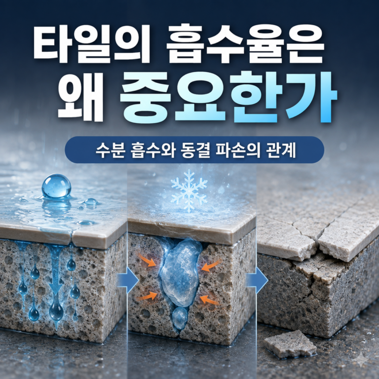 타일의 흡수율은 왜 중요한가
